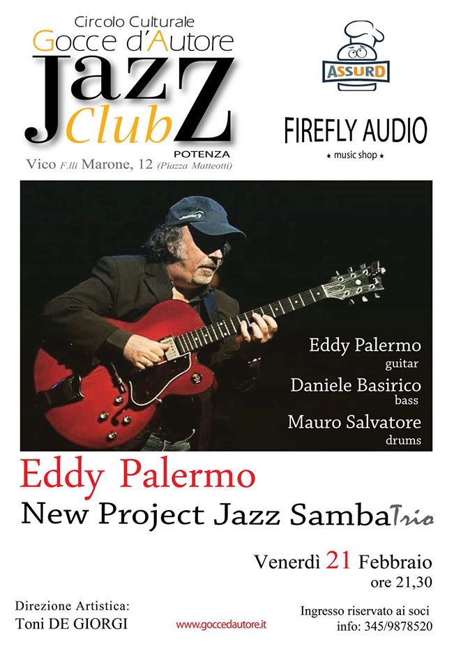 Locandina concerto jazz Eddy Palermo