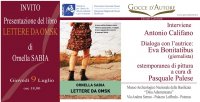 Ornella Sabia debutta nella letteratura con “Lettere da Omsk” - Martedì 7 luglio 2020