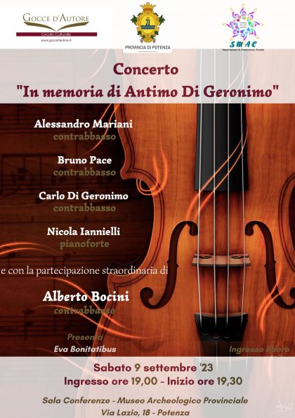 Un concerto in memoria di Antimo Di Geronimo