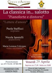 “Lettere d’amore” il concerto de La Classica in Salotto