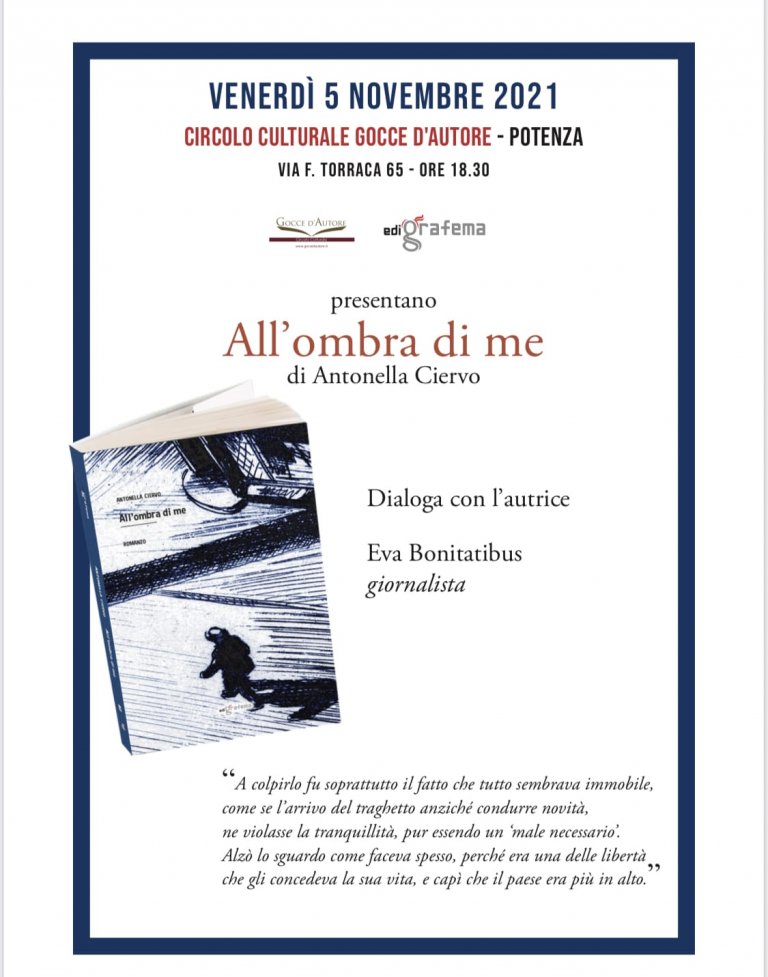 “All’ombra di me” il romanzo di Ciervo a Gocce d’Autore
