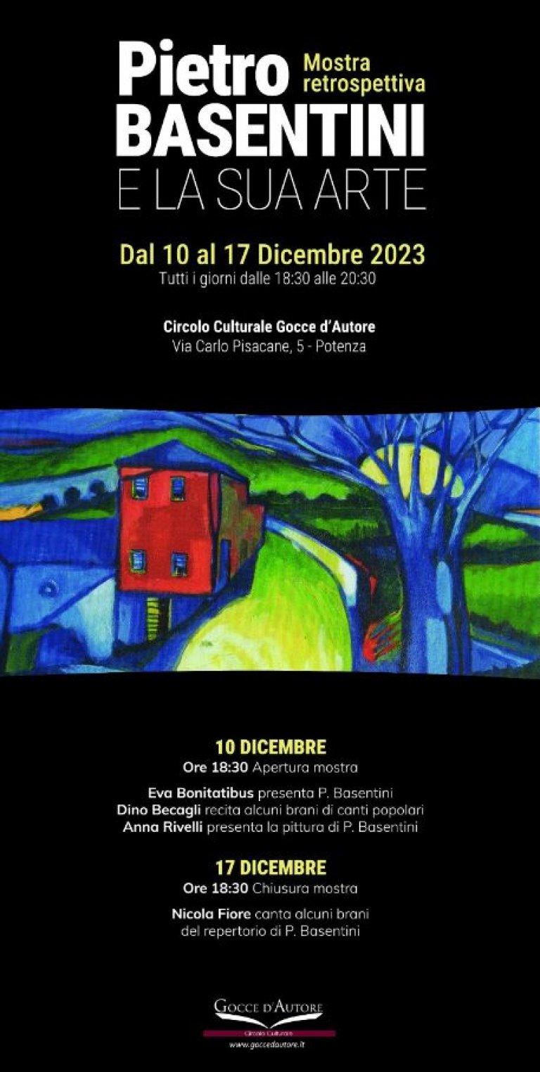 Pietro Basentini e la sua arte, una mostra a ricordarlo